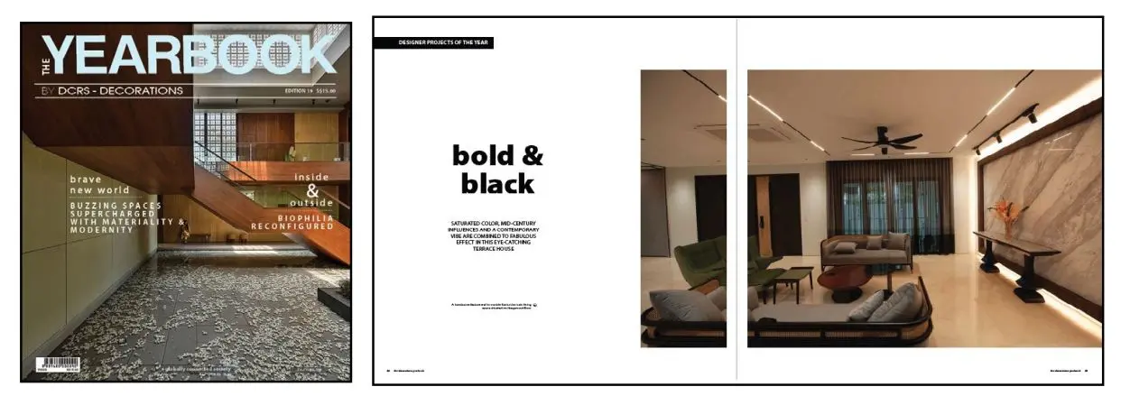 The Yearbook Edition 19 cover and Bold and Black editorial spread